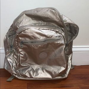 Gold Kipling Large Backpack